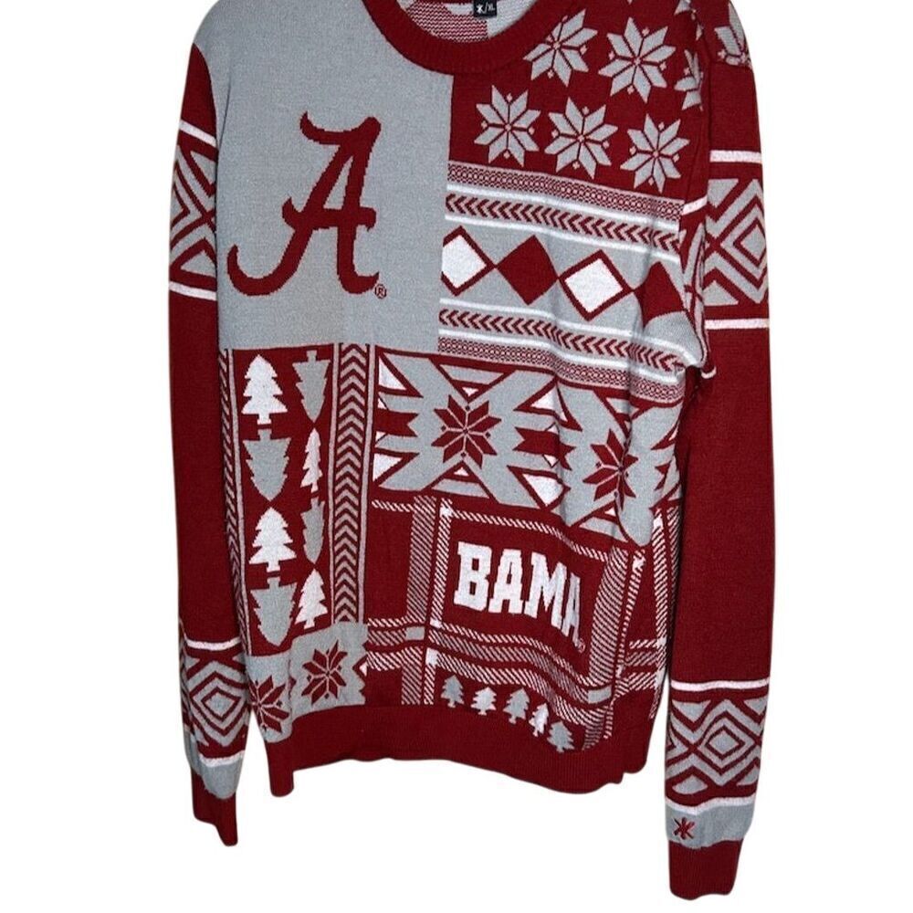 Alabama Crimson Tide Men's XL Red Busy Block Sweater